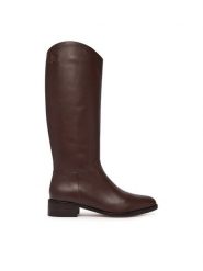 LAUREN RALPH LAUREN Kozaki 802P12995003 Brązowy. Brązowe kozaki damskie Lauren Ralph Lauren, ze skóry, bez obcasa, na płaskiej podeszwie, bez zapięcia. Za 1,599.00 zł.