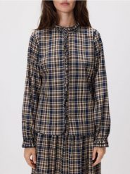 Koszula w kratę - wielobarwny. Koszule damskie Reserved, l, bez wzorów, z tkaniny, bez kołnierzyka, bez ramiączek. Za 139.99 zł.