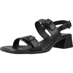 Sandały CAMPER KORA SANDAL Czarny. Czarne sandały damskie Camper, bez wzorów, ze skóry, bez obcasa, bez zapięcia. Za 571.00 zł.