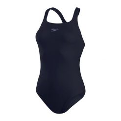 Damski jednoczęściowy kostium kąpielowy Speedo Eco+ Medalist. Niebieskie stroje jednoczęściowe Speedo, bez wzorów, z poliesteru. Za 211.30 zł.