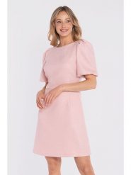 Stylove Sukienka w kolorze jasnoróżowym rozmiar: XL. Różowe sukienki damskie Stylove, bez wzorów, bez ramiączek. Za 234.99 zł.