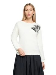 CARTOON Bluza w kolorze kremowym rozmiar: 44. Brązowe bluzy damskie Cartoon, bez wzorów, bez kaptura. Za 124.95 zł.
