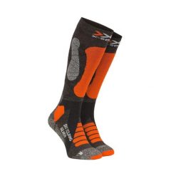 Skarpety X-SOCKS SKI TOURING SILVER 4.0 Orange Grey. Brązowe skarpetki damskie X Socks, bez wzorów. Za 90.00 zł.