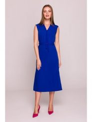 Stylove Sukienka w kolorze niebieskim rozmiar: XXL. Niebieskie sukienki damskie Stylove, bez wzorów, bez ramiączek. Za 233.87 zł.