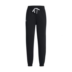 Spodnie Dresowe Under Armour Ua Rival Terry Jogger Damskie. Czarne spodnie dresowe damskie Under Armour, s, bez wzorów, z dresówki. Za 258.50 zł.