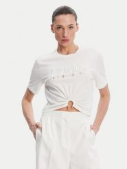 Liu Jo T-Shirt WA5139 JS923 Biały Regular Fit. Białe t-shirty damskie Liu Jo, m, bez wzorów, z bawełny, bez kołnierzyka. Za 179.99 zł.