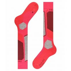 Podkolanówki damskie Falke SK2. Czerwone skarpetki damskie Falke, bez wzorów. Za 235.00 zł.