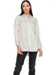 Heine Koszula w kolorze białym rozmiar: 36. Białe koszule damskie Heine, bez wzorów, bez kołnierzyka, bez ramiączek. Za 43.99 zł.