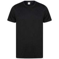 Koszulka Z Poliestru Z Recyklingu Dla Dorosłych Unisex. Czarne bluzki damskie TOMBO, xl, bez wzorów, bez kołnierzyka, bez ramiączek. Za 63.99 zł.