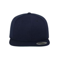 Klasyczna Czapka Snapback Dla Dorosłych Unisex. Niebieskie czapki damskie FLEXFIT, bez wzorów. Za 61.99 zł.