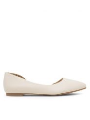 Jenny Fairy Baleriny JANE WS2108-08 Écru. Balerinki damskie Jenny Fairy, bez wzorów, ze skóry. Za 89.99 zł.