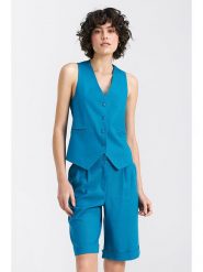 Nife Kamizelka w kolorze niebieskim rozmiar: 38. Niebieskie kamizelki damskie Nife, bez wzorów, bez kaptura. Za 186.45 zł.