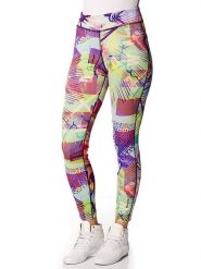 Reebok Legginsy funkcyjne z kolorowym wzorem rozmiar: L. Legginsy damskie Reebok, l, z aplikacjami, z materiału. Za 150.95 zł.