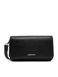 Lasocki Torebka CEO-LSK-L-006-09 Czarny. Czarne listonoszki damskie Lasocki, bez wzorów, z materiału, bez dodatków. Za 129.99 zł.