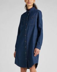 LEE SHIRT DRESS DAMSKA SUKIENKA L50DCLDK 112321265. Sukienki damskie Lee, bez wzorów, bez ramiączek. Za 179.99 zł.