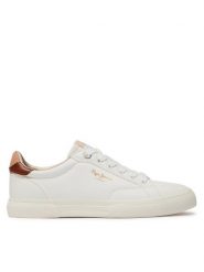 Pepe Jeans Sneakersy PLS31537 Biały. Białe obuwie sportowe damskie Pepe Jeans, z jeansu, bez zapięcia. Za 229.99 zł.