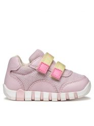 Geox Sneakersy B Iupidoo Girl B3558A 01454 CE82M M Różowy. Czerwone trampki dziewczęce Geox, bez wzorów, z materiału, bez zapięcia. Za 249.99 zł.