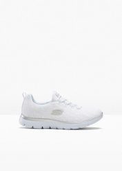 Sneakersy Skechers z pianką memory. Czarne obuwie sportowe casual damskie bonprix. Za 269.99 zł.