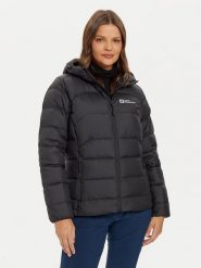 Jack Wolfskin Kurtka puchowa Ather Down A60330 Czarny Regular Fit. Czarne kurtki damskie Jack Wolfskin, s, bez wzorów, z puchu, bez kaptura. Za 759.99 zł.