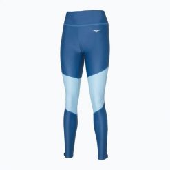 Legginsy damskie do biegania Mizuno Core Long. Niebieskie legginsy damskie Mizuno, l, bez wzorów, z elastanu. Za 129.99 zł.