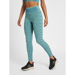 Legginsy damskie Hummel MT Saga. Niebieskie legginsy damskie Hummel, l, bez wzorów. Za 170.00 zł.
