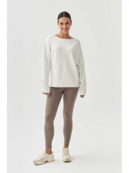 TATUUM Sweter w kolorze białym rozmiar: L. Białe swetry klasyczne damskie TATUUM, l, ze splotem, bez kołnierzyka. Za 240.99 zł.