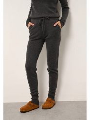 Just Cashmere Kaszmirowe spodnie "Wendy" w kolorze antracytowym rozmiar: L. Czarne spodnie materiałowe damskie Just Cashmere, bez wzorów, z kaszmiru. Za 456.99 zł.