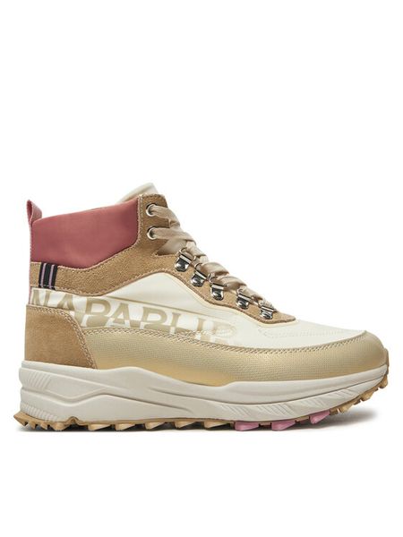 Napapijri Trapery Vertic NP0A4IKM Beżowy. Brązowe trapery damskie Napapijri, z materiału, bez zapięcia. Za 629.99 zł.