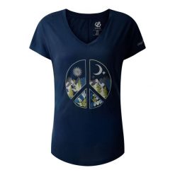 Koszulka Damska Serene Mountain. Niebieskie bluzki damskie Dare 2b, m, bez wzorów, bez kołnierzyka, bez ramiączek. Za 45.99 zł.
