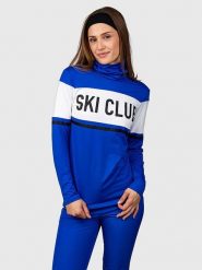 Brunotti Bluza polarowa "Kohlka" w kolorze niebiesko-białym rozmiar: XXL. Białe bluzy damskie Brunotti, xxl, bez wzorów, z polaru, bez kaptura. Za 104.99 zł.