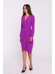 Stylove Sukienka w kolorze fioletowym rozmiar: XXL. Różowe sukienki damskie Stylove, bez wzorów, bez ramiączek. Za 291.45 zł.