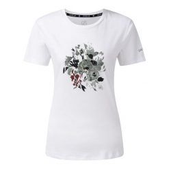 T-shirt Damski Kwiaty Tranquility III. Białe t-shirty damskie Dare 2b, bez wzorów, bez kołnierzyka. Za 94.99 zł.