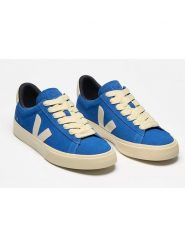 Veja Skórzane sneakersy "Campo Bold" w kolorze niebieskim rozmiar: 40. Niebieskie obuwie sportowe damskie Veja, ze skóry, bez zapięcia. Za 462.29 zł.