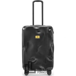 Walizka Stripe średnia Super Black. Czarne walizki Crash Baggage, bez wzorów, średnie. Za 1,620.00 zł.