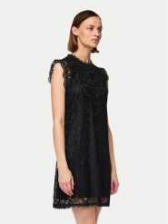 Pieces Sukienka codzienna Olline 17146419 Czarny Regular Fit. Czarne sukienki damskie Pieces, bez wzorów, z syntetyku, bez ramiączek. Za 119.99 zł.