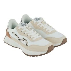 Damskie Zamszowe Buty Sportowe Marine Heritage II Z Nadrukiem Lamparta. Białe obuwie trekkingowe damskie Regatta, z materiału, bez zapięcia. Za 242.99 zł.