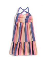 Coccodrillo Sukienka letnia WC5128301FGJ Kolorowy Regular Fit. Sukienki dziewczęce COCCODRILLO, bez wzorów, z bawełny, bez ramiączek, proste. Za 109.99 zł.