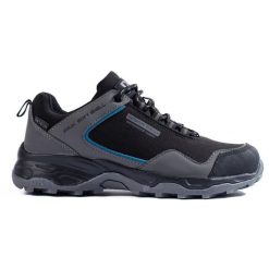 Buty trekkingowe damskie DK Waterproof szare czarne. Czarne obuwie trekkingowe damskie bez zapięcia. Za 260.45 zł.