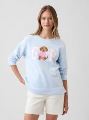 GAP Bluza w kolorze błękitnym rozmiar: XL. Niebieskie bluzy damskie GAP, s, bez wzorów, z materiału, bez kaptura. Za 79.96 zł.