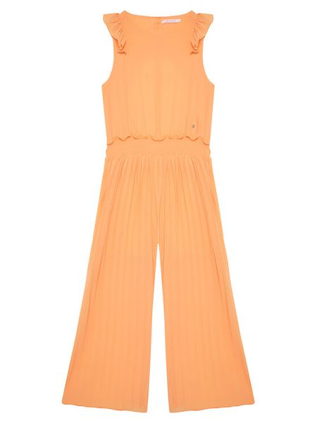 Original Marines Kombinezon DFP5147YF Pomarańczowy Regular Fit. Brązowe sukienki dziewczęce Original Marines, bez wzorów, z syntetyku, bez ramiączek. Za 169.99 zł.