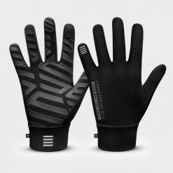 Rękawiczki rowerowe unisex Nuremberg Siroko. Czarne rękawiczki damskie SIROKO, bez wzorów. Za 123.00 zł.