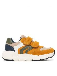 Geox Sneakersy B Flexyper Mini Boy B656GC 05422 C2023 S Żółty. Żółte buty sportowe chłopięce Geox, ze skóry, bez zapięcia. Za 269.99 zł.