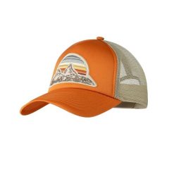 Czapka Trucker Buff Bougi. Brązowe czapki damskie Buff, bez wzorów, z poliesteru. Za 98.99 zł.