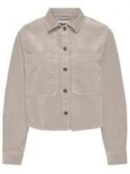 ONLY Kurtka sztruksowa w kolorze jasnoszarym rozmiar: S. Szare kurtki damskie Only, s, bez wzorów, z bawełny, bez kaptura. Za 131.45 zł.