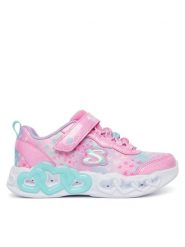 Skechers Sneakersy Infinite Heart Lights 303261L/PKMT Różowy. Czerwone trampki dziewczęce Skechers, bez wzorów, z materiału, bez zapięcia. Za 229.99 zł.