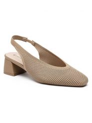 Foreverfolie Czółenka w kolorze khaki rozmiar: 38. Brązowe czółenka damskie Foreverfolie, bez wzorów, bez obcasa. Za 126.75 zł.