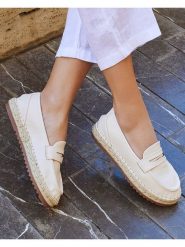 Bellucci Espadryle w kolorze kremowym rozmiar: 41. Brązowe espadryle damskie Bellucci, bez wzorów, bez obcasa. Za 105.38 zł.