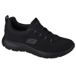 Buty sportowe Sneakersy damskie, Skechers Summits - Fast Attraction. Czarne obuwie sportowe casual damskie Skechers, trekkingowe. Za 259.99 zł.