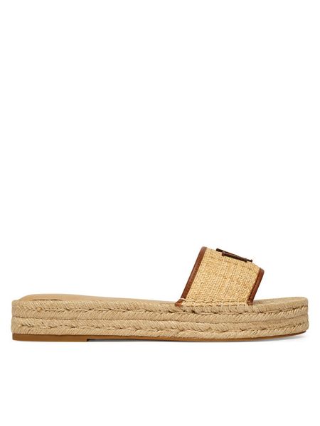 LAUREN RALPH LAUREN Espadryle 802P06398003 Beżowy. Brązowe espadryle damskie Lauren Ralph Lauren, bez wzorów, z syntetyku, bez obcasa. Za 426.99 zł.
