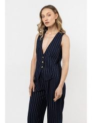 Awama Kamizelka w kolorze granatowym rozmiar: L. Niebieskie kamizelki damskie Awama, l, bez wzorów, bez kaptura. Za 127.99 zł.